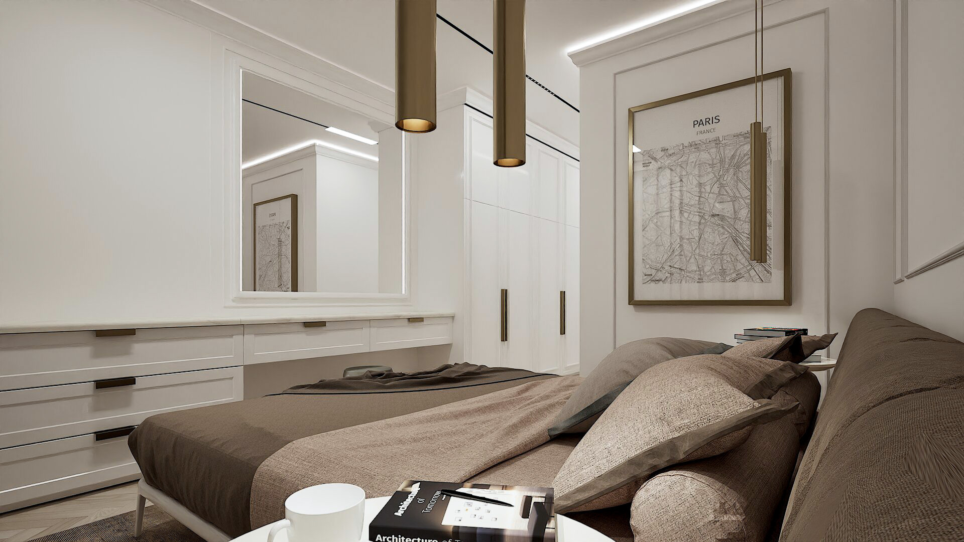 Wnętrze mieszkania nowoczesnego — SMUS design, Łódź