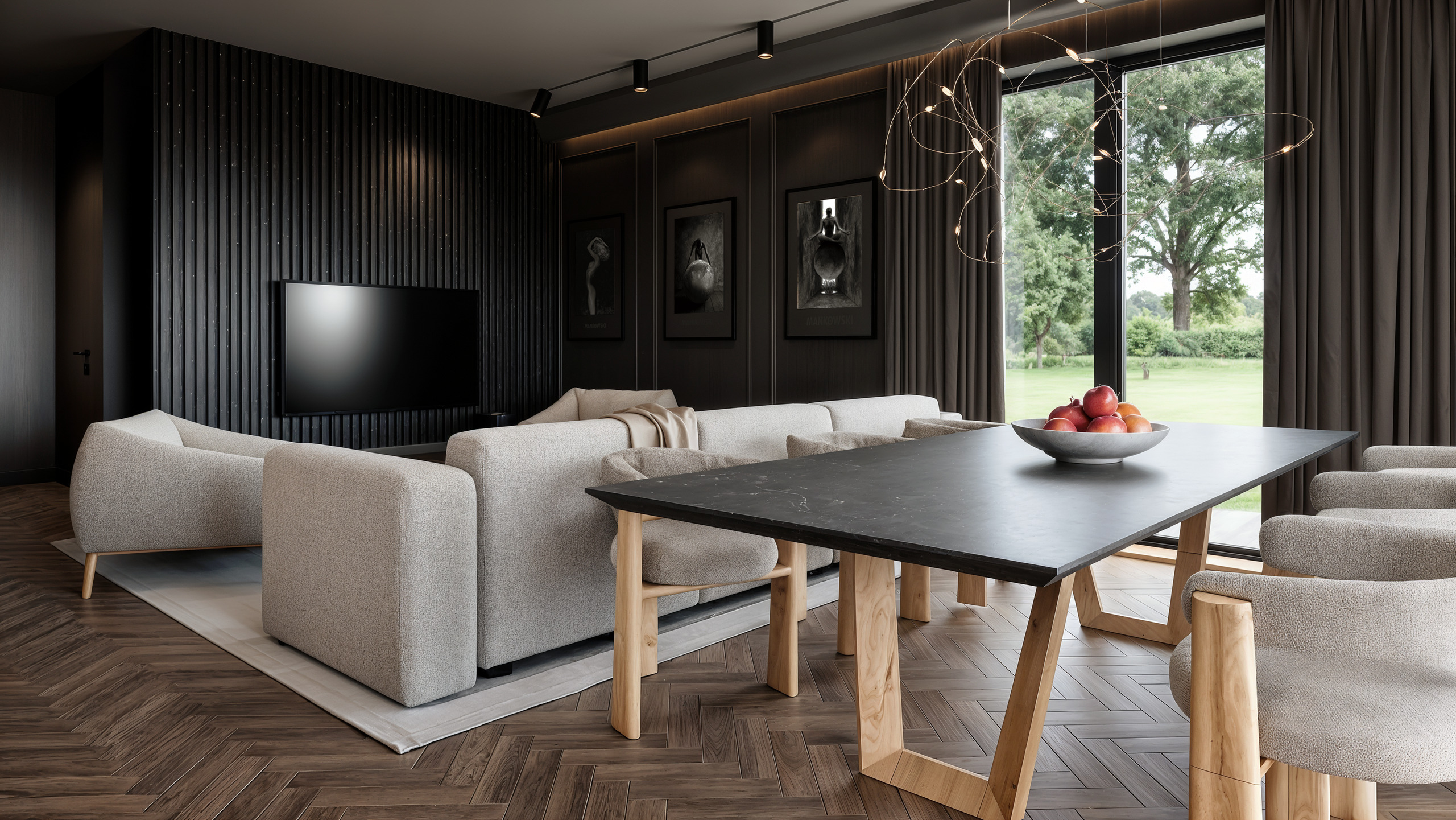 Sypialnia w domu — projekt architekt wnętrz Tomek Smus